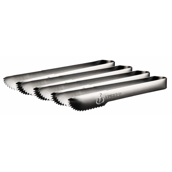 Forged stainless steel tongs