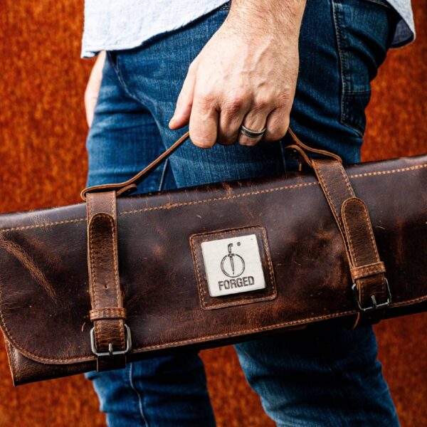 Forged Leather Knife Roll