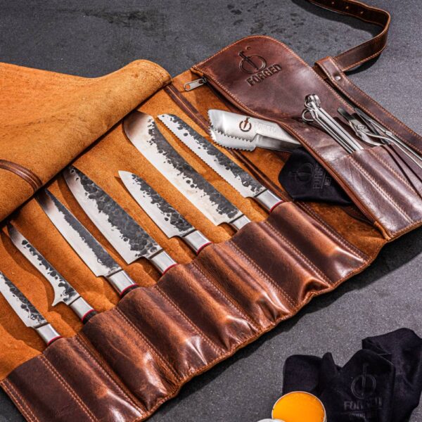 Forged Leather Knife Roll