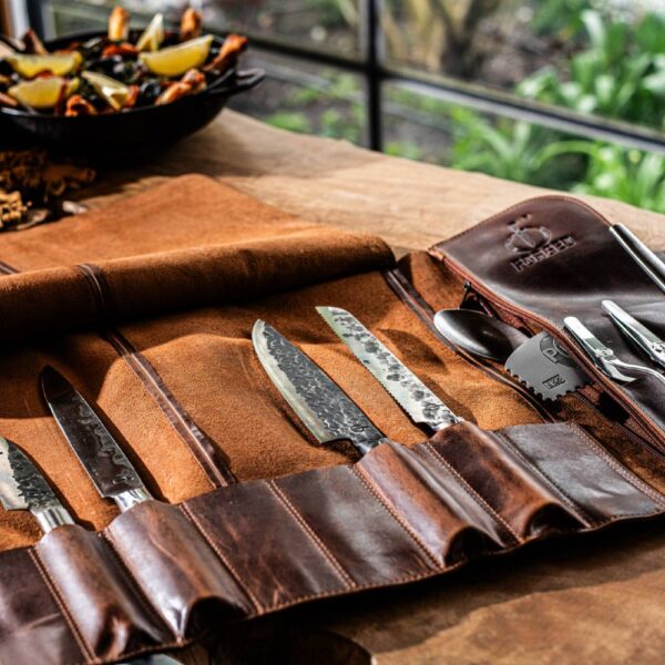 Forged Leather Knife Roll