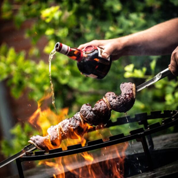 Forged V-shape skewer