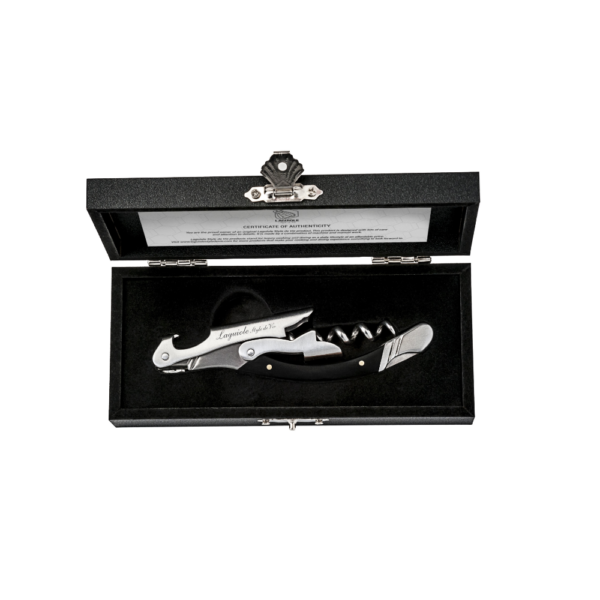 Corkscrew black pakka wood