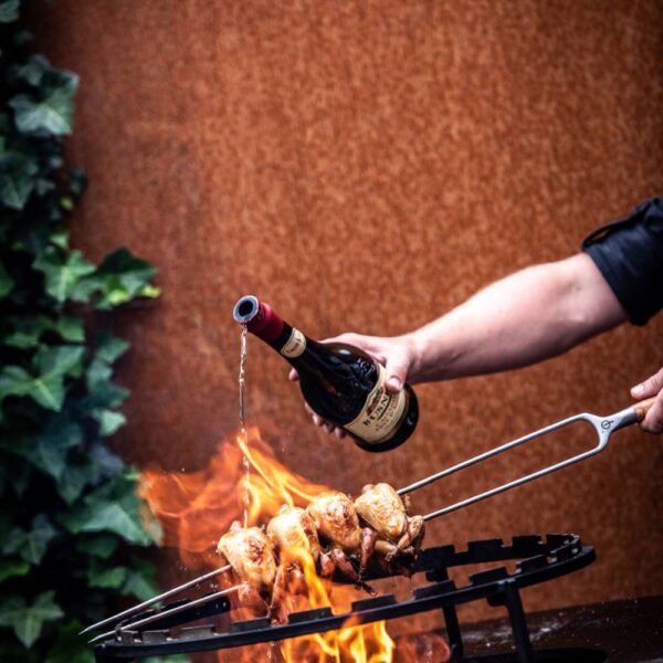 Forged fork skewer