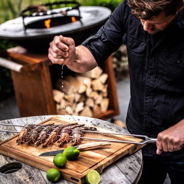 Forged fork skewer