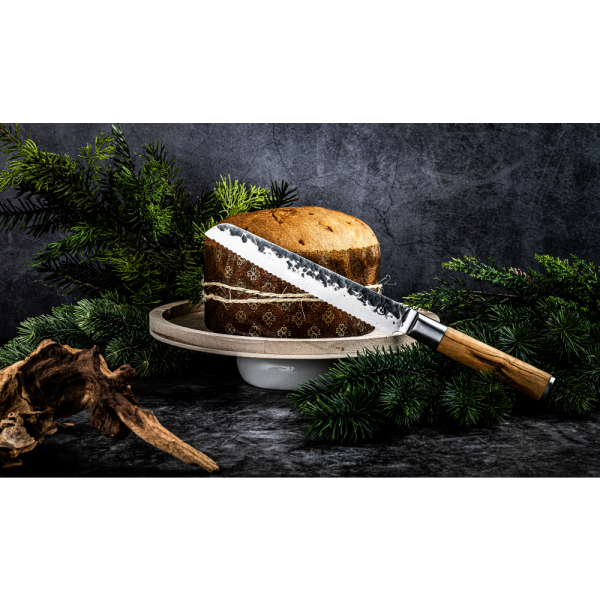 Forged Olive Bread Knife