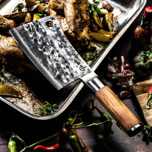 Forged Olive Cleaver Knife