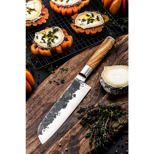 Forged Olive Santoku 18cm Knife