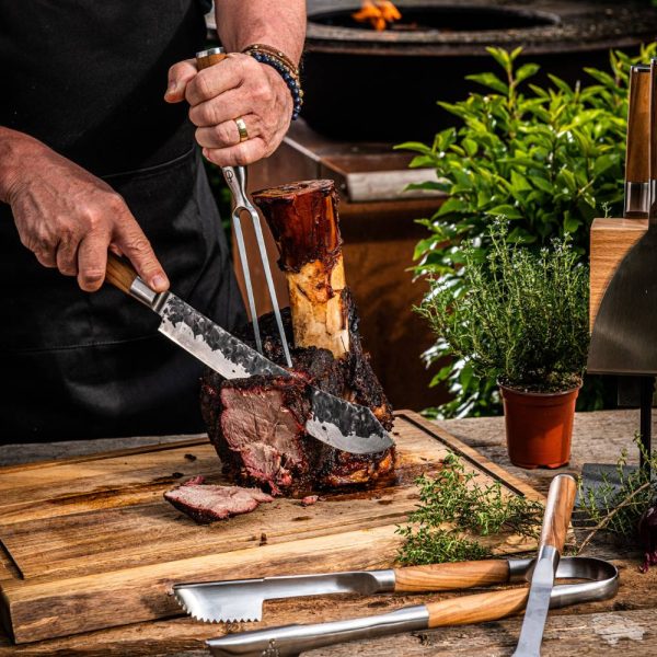 Forged Olive Carving Fork