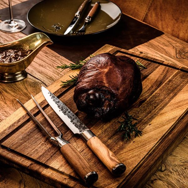Forged Olive Carving Fork