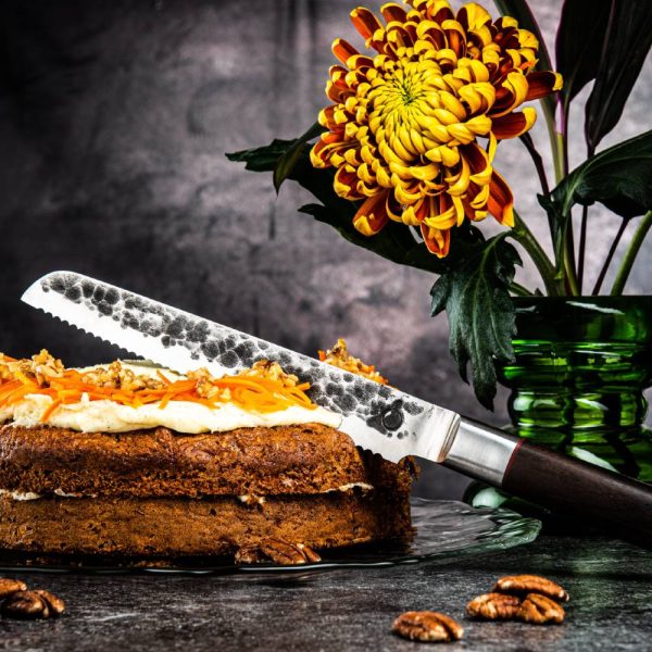 Forged Sebra bread Knife