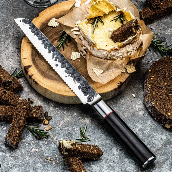 Forged Sebra bread Knife