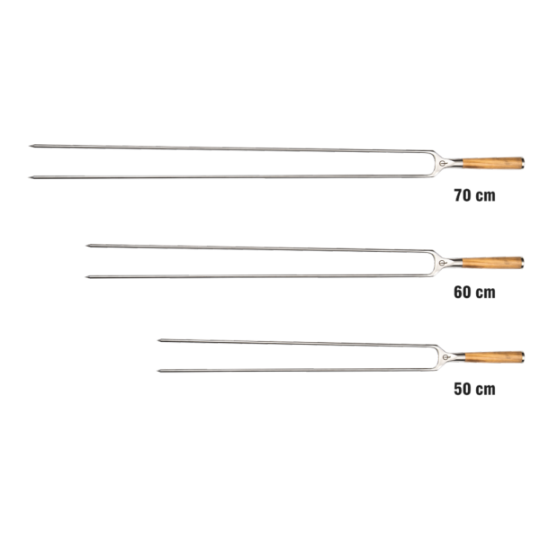 Forged fork skewer