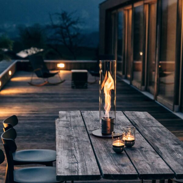 Höfats Spin 120 bioethanol tabletop fireplace