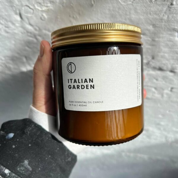 Italian Garden (Orange + Rosemary + Sage) | Amber Jar Candle 400ml