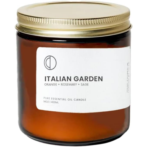 Italian Garden (Orange + Rosemary + Sage) | Amber Jar Candle 400ml