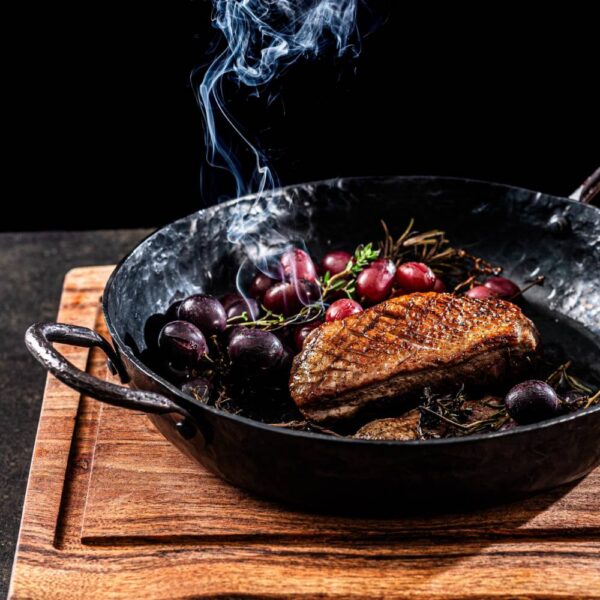 Carbon steel Frying pan with two handles