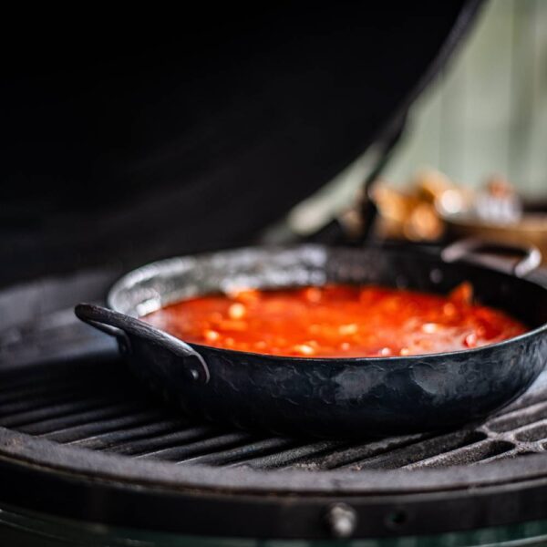 Carbon steel Frying pan with two handles